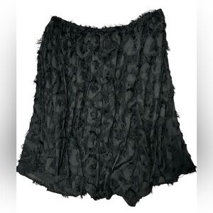 💜SHEIN Tassel Fabric Fuzzy Fringe Skirt